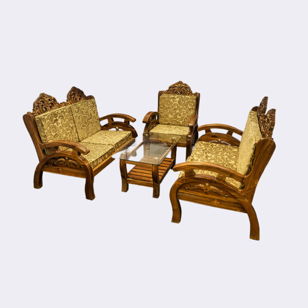 Double Handle Sofa (Sagun Wood)