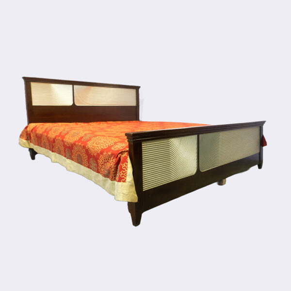 Silver Bed (Mahogany Wood)