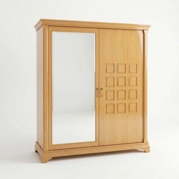 WoodParkBD_Almirah_2-Doors-Bit_C-Oak_1200_01 2-Doors Bit Almirah (C Oak)