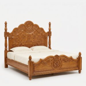 WoodParkBD_Bed_King_Sagun_1200_01 King Bed (Sagun Wood)