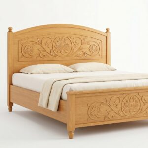 WoodParkBD_Bed_Noksha_C-Oak_1200_01 Noksha Oak Bed