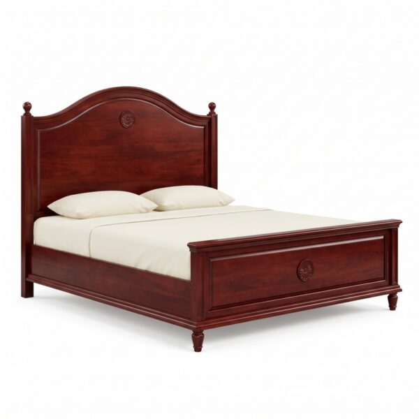 WoodParkBD_Bed_Plain_Mahogany_1200_01 Mahogany Bed