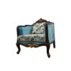 Blue Floral Single Sofa