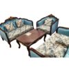 Blue Floral Sofa Set