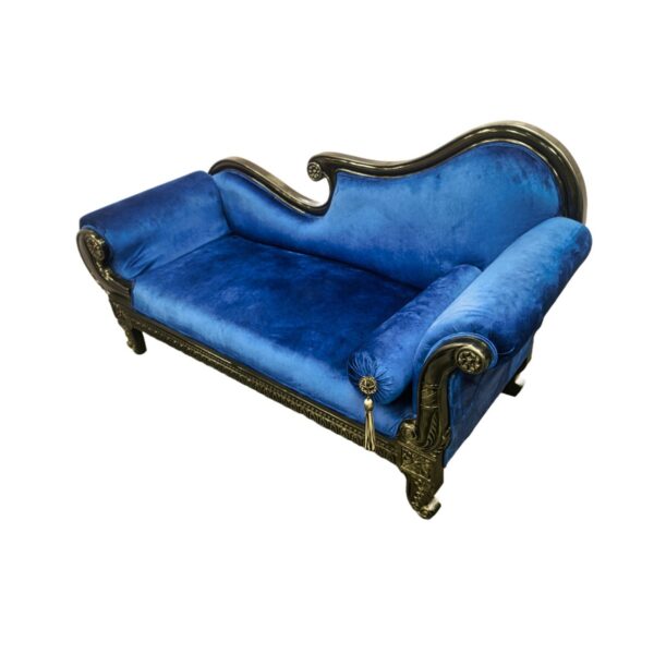 Blue Scroll Arm Divan Blue Scroll Arm Divan