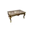 Carved Glass Top Tea Table Carved Glass Top Tea Table