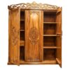 Carved Three Door Almirah
