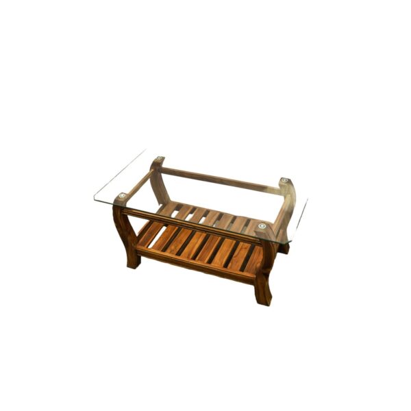 Glass Top Slatted Sofa Table Glass Top Slatted Sofa Table