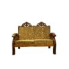 Gold Carved Double Sofa