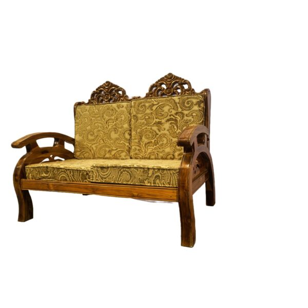 Gold Carved Double Sofa