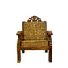 Gold Carved Single Sofa