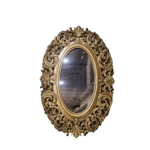Gold Oval Ornate Mirror Gold Oval Ornate Mirror