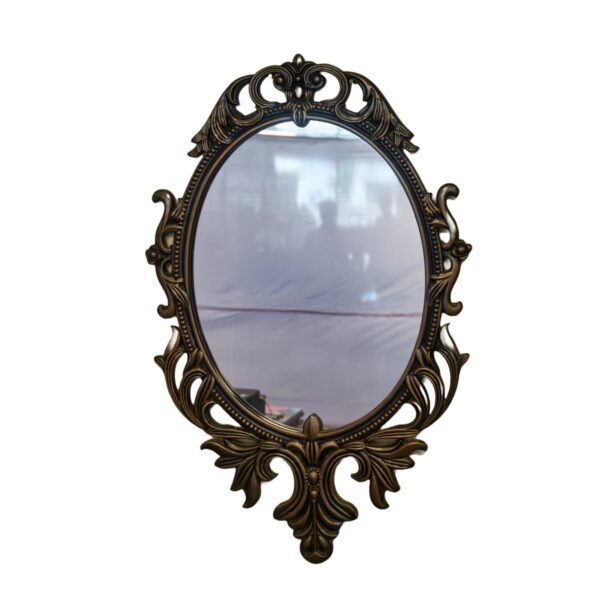 Oval Black Ornate Mirror Oval Black Ornate Mirror