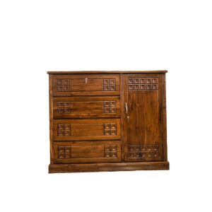 Patterned Drawer Door Cabinet