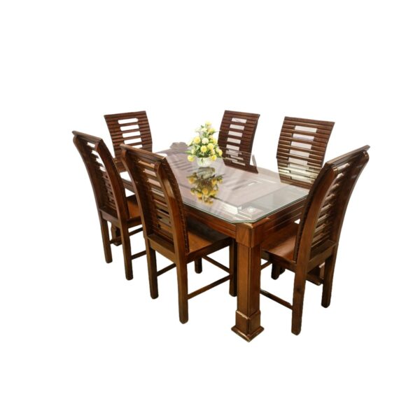Six Chair Glass Top Dining Set Six Chair Glass Top Dining Set