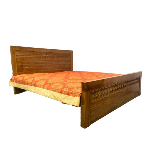 Slatted Wooden Panel Bed Slatted Wooden Panel Bed
