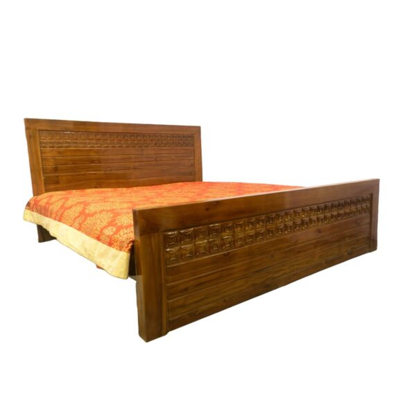 Slatted Wooden Panel Bed Slatted Wooden Panel Bed