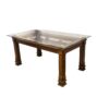 Square Glass Top Dining Table