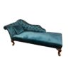 Teal Tufted Chaise Divan
