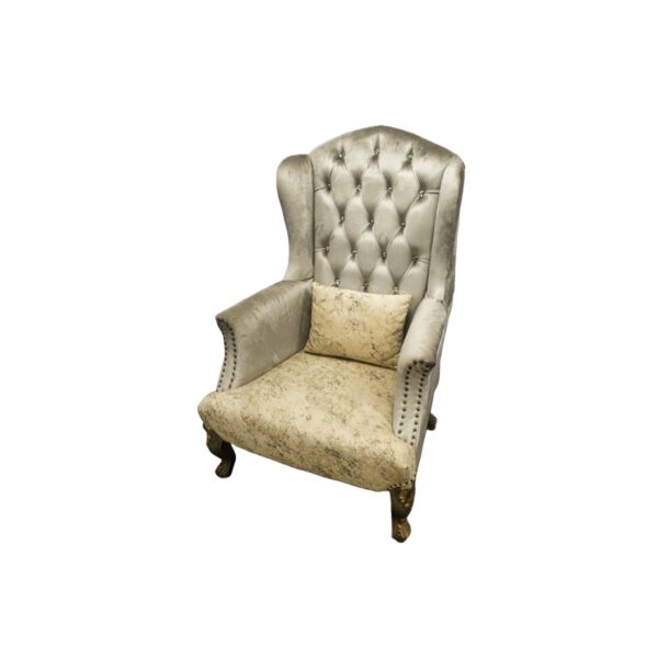 Tufted Wing Accent Chair