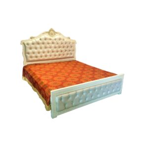 White Tufted Panel Bed White Tufted Panel Bed