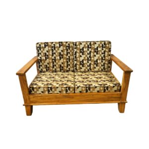 Wooden Pattern Double Sofa Wooden Pattern Double Sofa