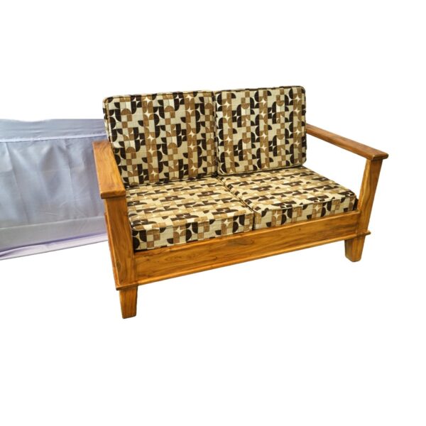 Wooden Pattern Double Sofa Wooden Pattern Double Sofa