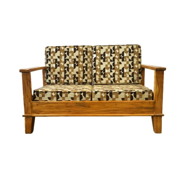 Wooden Pattern Double Sofa Wooden Pattern Double Sofa