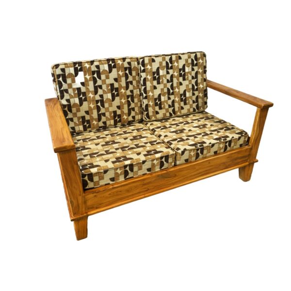 Wooden Pattern Double Sofa Wooden Pattern Double Sofa