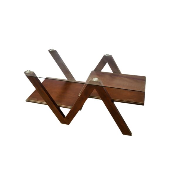 Zigzag Wooden Tea Table