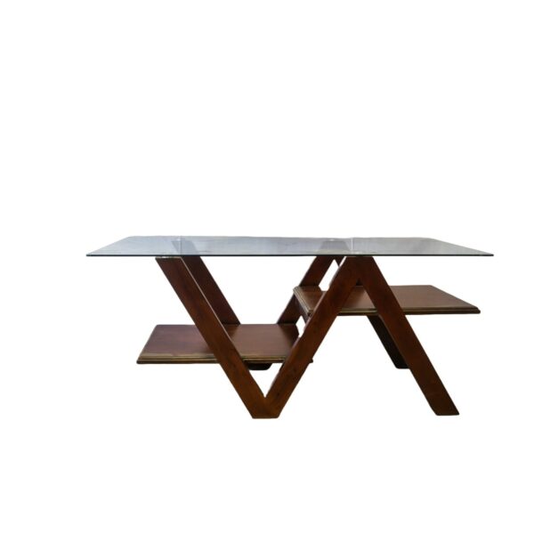 Zigzag Wooden Tea Table